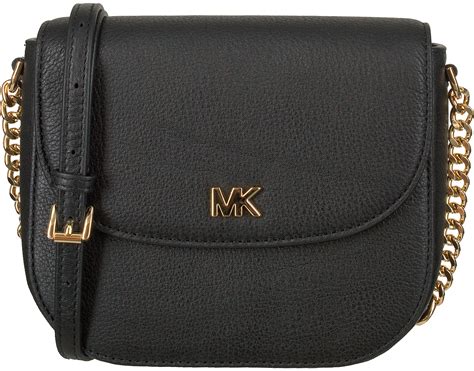 zwarte michael kors schoudertas half|Schouder.